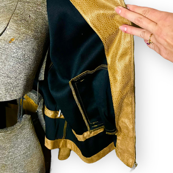 Ruby Rd. Favorites Women's Tawny Faux Suede Lizard Print Jacket Sz 12 - Picture 9 of 11